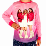 Studio 100 K3 Meisjes pyjama jasje kleur roze velours & broek antracietgrijs met print fleecestof