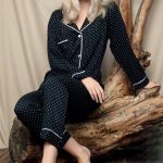 Dames Pyjama Set Sara / Zwart / maat XL | bol