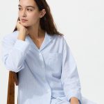 Dames Katoenen Pyjama (Lange Mouwen) | UNIQLO NL