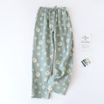 Japanse 100% Katoenen Pyjama Broek Dames Zomer Kat... – Grandado