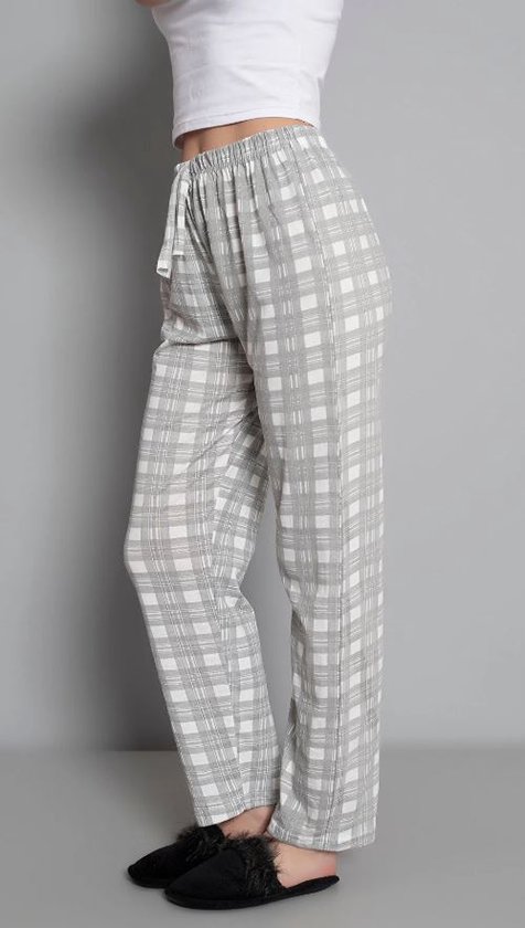 katoenen-pyjamabroek-dames-888yob-1.jpg Pyjamabroek Voor Dames Maat M | bol - Afbeelding 1
