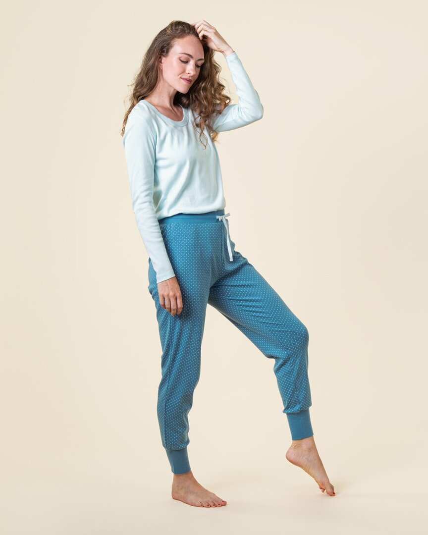 katoenen-pyjamabroek-dames-898pth-1.jpg Katoenen pyjamabroek dames Aveline Lotika - Afbeelding 1