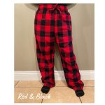 Unisex rood, zwart volwassen geruite geruite pyjamabroek kerst winter familiefoto bijpassende pyjamabroek klein medium groot XL XXL 3XL 4XL Etsy Nederland