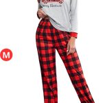 Kerst Pyjama Dames Feestelijke set met broek en shirt Comfortabel Maat M | bol