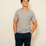 Phil & Co Phil & Co Essential Shortama Heren Korte Pyjama Set Grijs/Blauw