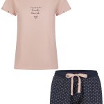 By Louise Dames Korte Pyjama Set Shortama Roze