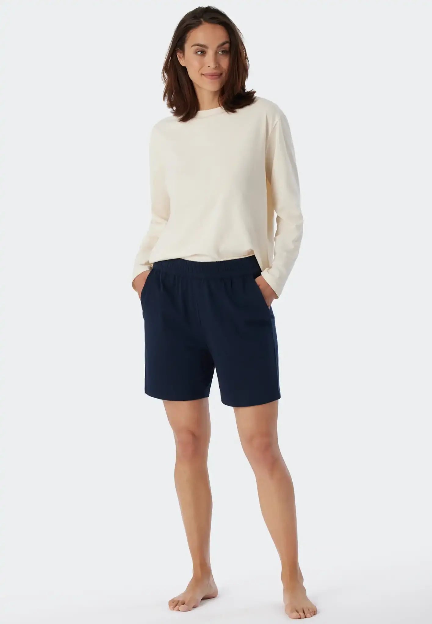korte-pyjamabroek-dames-124kyg-1.jpg Schiesser korte pyjama Broek dames Jersey Katoen kopen? (Katoen) Bekijk Online – Sliponline - Afbeelding 1