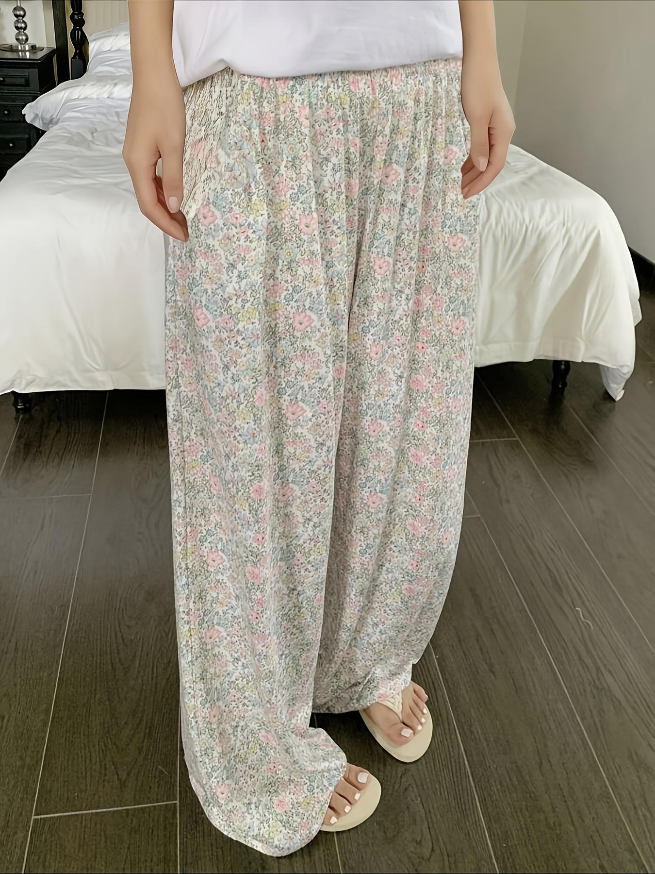 losse-pyjamabroek-dames-673ajk-1.jpg dames elegante bloemenprint pyjamabroek dames casual Temu Netherlands - Afbeelding 1
