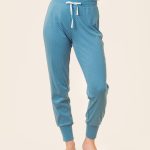 Pyjamabroek dames Aveline blauw stippen mt XL