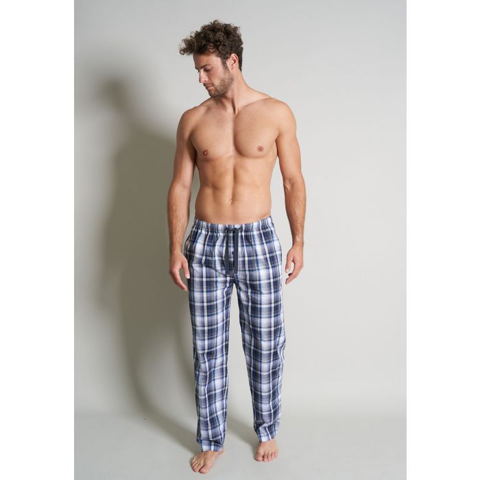 losse-pyjamabroek-heren-187mih-1.jpg Blauw geruite Götzburg heren pyjamabroek | Pyjama webshop | Online de mooiste pyjama's, nachthemden, ondermode en meer - Afbeelding 1