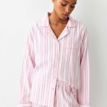 Katoenen pyjama met strepen