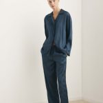 Jacquard satijnen pyjamajasje Dames | MANGO OUTLET Nederland