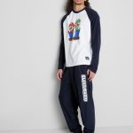 Pyjama met personages Super Mario Wit Heren | Primark