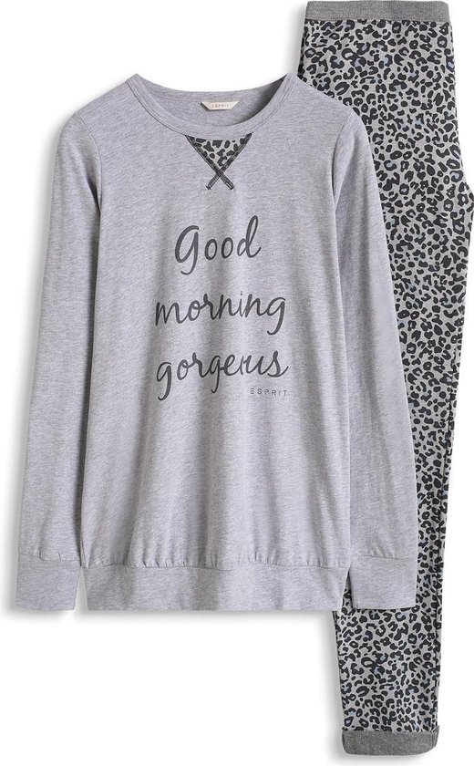 meisjes-pyjama-164-103zud-1.jpg Esprit Meisjes Pyjama Grijs Maat 164 | bol - Afbeelding 1