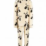 Charlie Choe fleece huispak meisjes pyjama Panda Off white Off white / 86/92