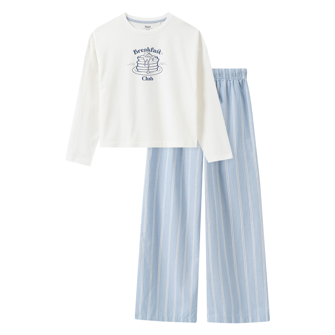 meisjes-pyjama-164-702cka-1.jpg Pyjama voor meisjes met print in wit | Ernsting's family - Afbeelding 1