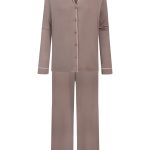 Lange pyjama Serie Pure Chic Kleur Milk`n Coffee