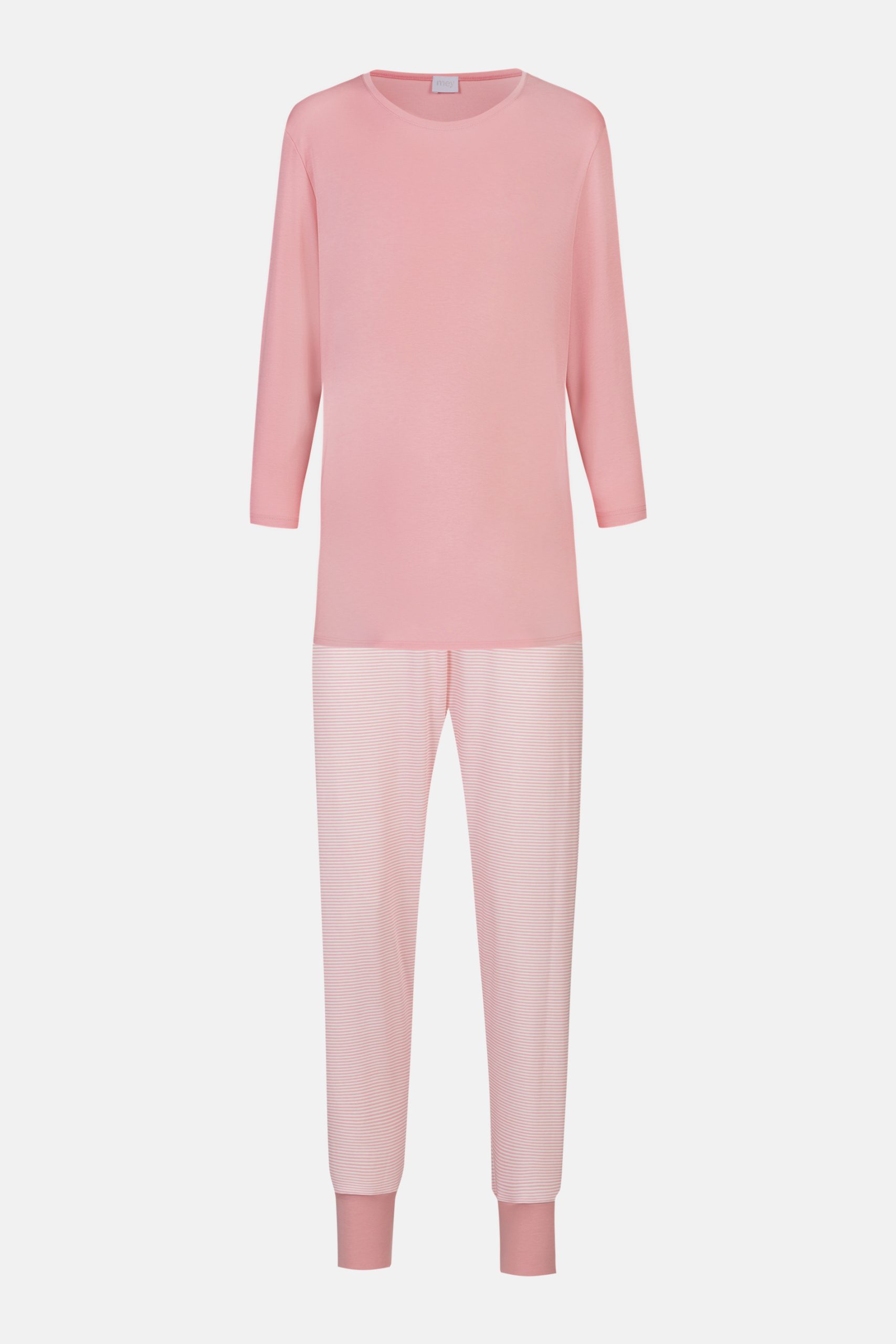 mey-pyjama-dames-sale-303wek-1.jpg Pyjama Serie Simple Stripes Kleur Bridal Rose - Afbeelding 1