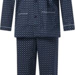 Gentlemen klassieke heren pyjama 9421 met doorknoop 100% katoen blue maat 64 | bol