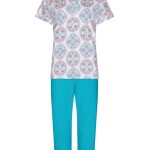 Pastunette katoen modal dames pyjama korte mouw 3/4 Charming Circles