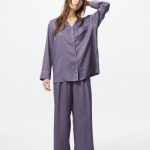 Dames Satijnen Pyjama (Lange Mouwen) | UNIQLO NL