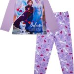 Disney Frozen lange pyjama voor meisjes, Lila, 7 8 jaar : Amazon.nl: Kleding, schoenen & sieraden