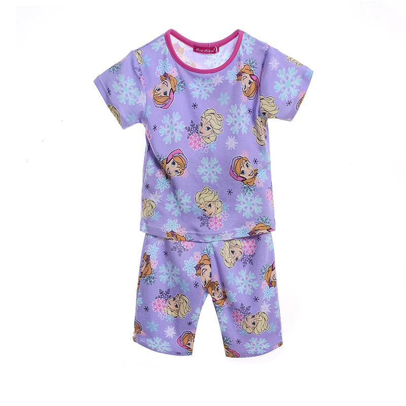 pyjama-frozen-380mbz-1.jpg Kinderpyjama's Frozen Meisjes Pyjama 2 paars - Afbeelding 1