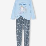 Fluwelen meisjespyjama Disney® Frozen grijsblauw
