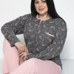 Sophia Mila Dames Luxe Pyjama | 2 delige Set | Lange Mouwen | Grote Maten Dames | Plus... | bol