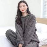 Rimmo Warme Dames Pyjama Set Flanel loungewear in grote maten 50 70kg | bol