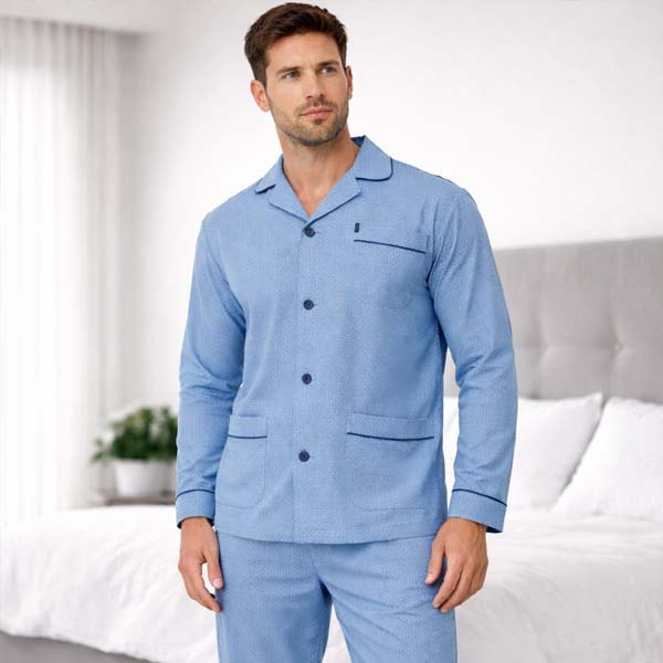 pyjama-heren-grote-maten-682olx-1.jpg Gentlemen heren pyjama flanel tot in grote maten 9461 | Lingeriehuisonline - Afbeelding 1
