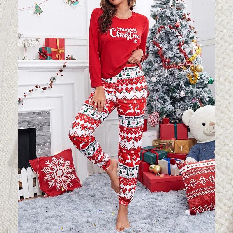 pyjama-kerst-670wmg-1.jpg Pyjama Set voor Dames | Tweedelig | Warm | Kerst | Comfort | Lounge - Afbeelding 1
