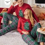 CoupledUp Heren Loungewear Sets Kerst Pyjama's Matching Koppels Pyjamaset Kerst Pyjama Koppels Pyjama Sets Voor Heren, Kerst Pyjama Slaapkleding Set Herfst Winterkleding | SHEIN Nederland