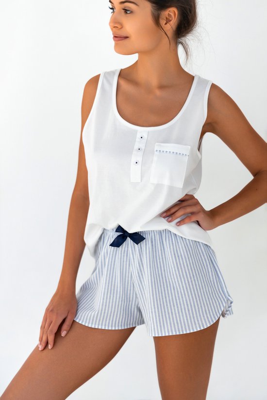 pyjama-korte-broek-dames-502ikw-1.jpg Sensis Katoenen Pyjama Dames Volwassenen | Korte Mouw Korte Broek | Shortama Dames |... | bol - Afbeelding 1