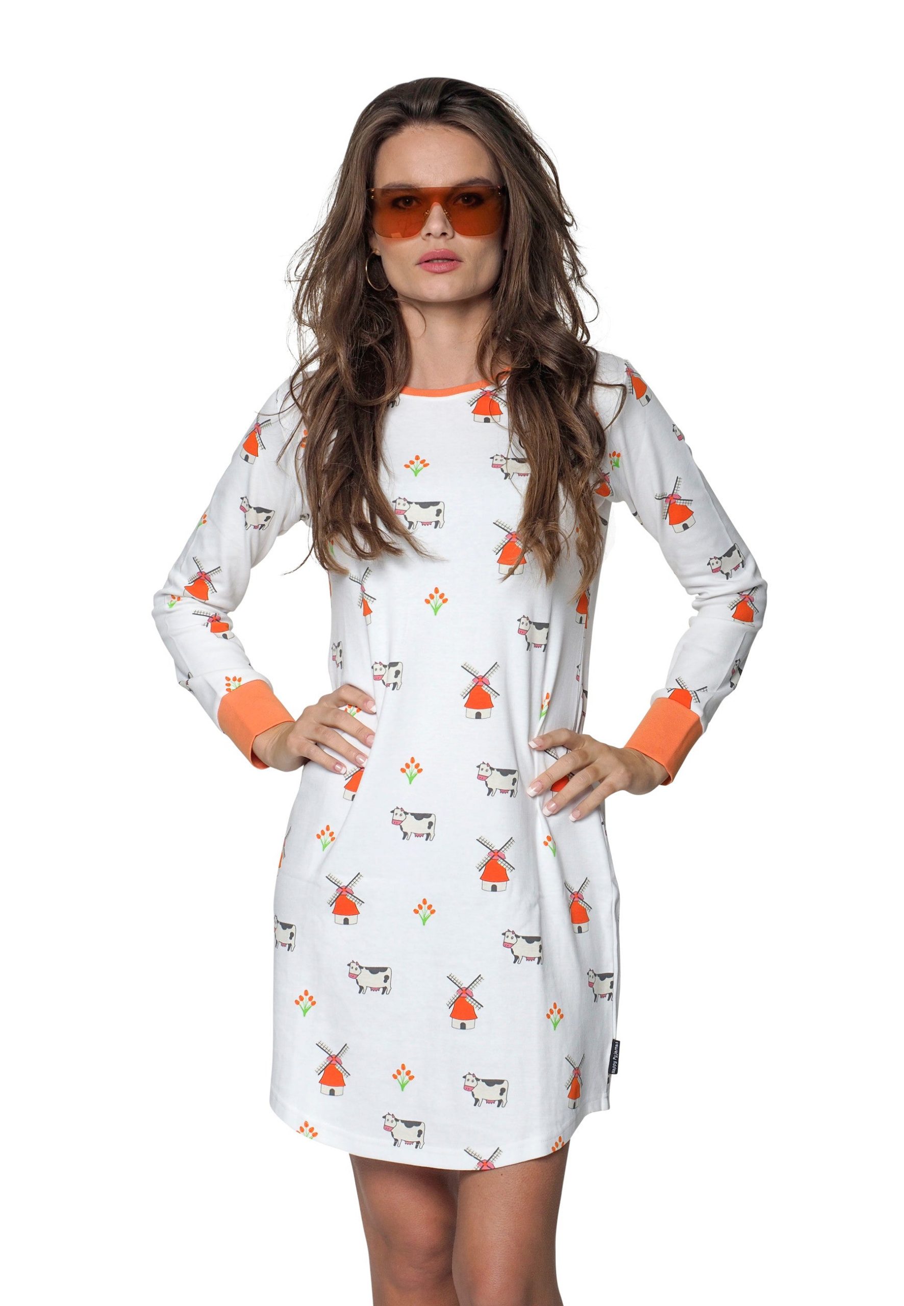 pyjama-lange-mouw-804qzi-1.jpg Wit nachthemd lange mouw Dutch Edition Bestel een nieuwe! - Afbeelding 1
