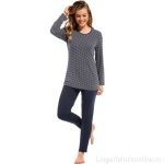 Pastunette deluxe pyjama donkerblauw 25212 300 2 | Lingeriehuisonline