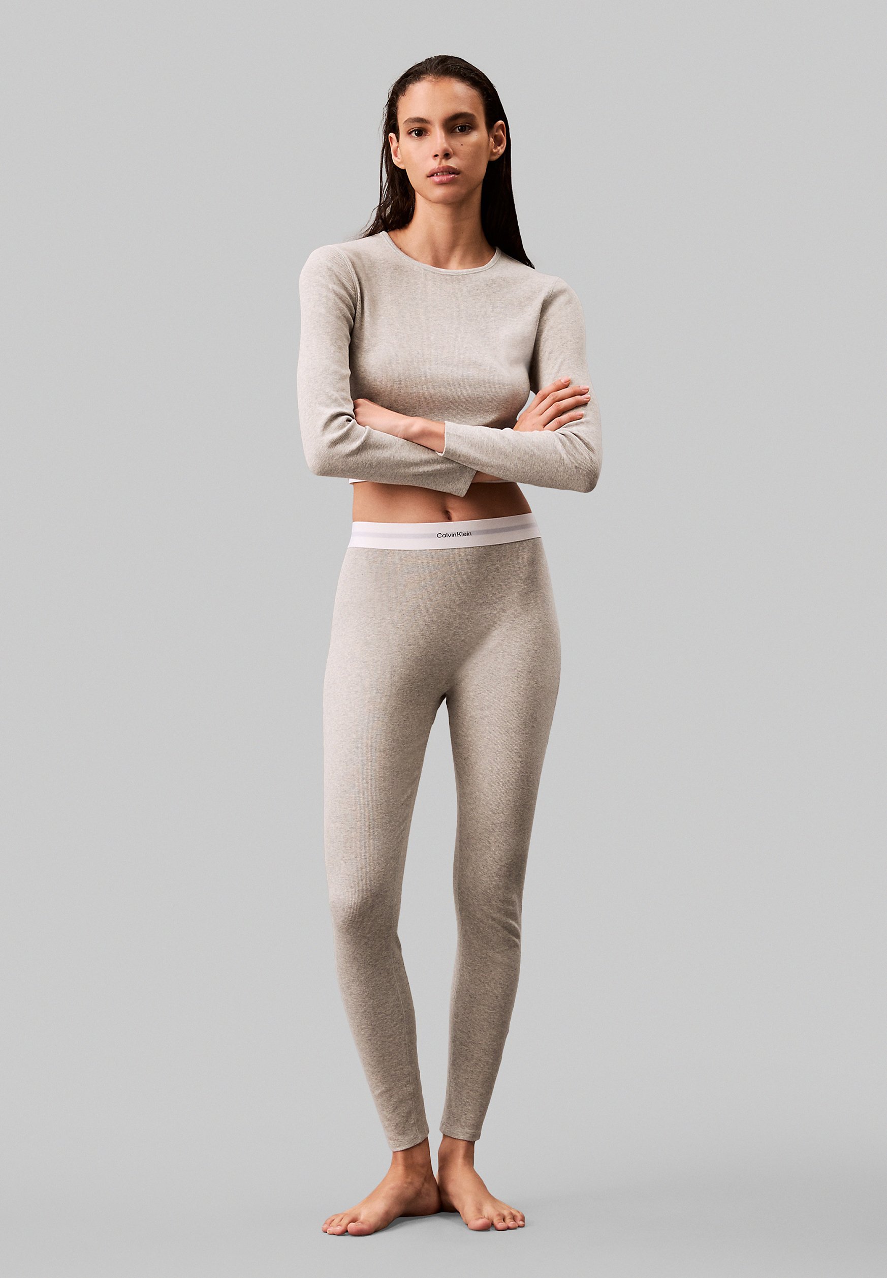 pyjama-legging-dames-435usp-1.jpg Calvin Klein Underwear Pyjamabroek grey heather/grijs Zalando.nl - Afbeelding 1