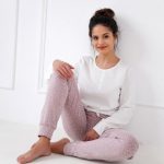 Sensis Katoenen Winter Pyjama Dames Volwassenen Lange Mouw Lange Broek Ellen XL | bol