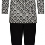 Pastunette Dames Pyjama Met Legging Black