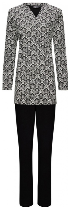 pyjama-legging-dames-878tmh.png Pastunette Dames Pyjama Met Legging Black - Afbeelding 1