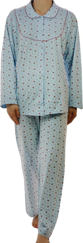 pyjama-oudere-dames-462uwd-1.jpg Lunatex Tricot Pyjama voor oudere dames 100% katoen Paars 5412 | bol - Afbeelding 1