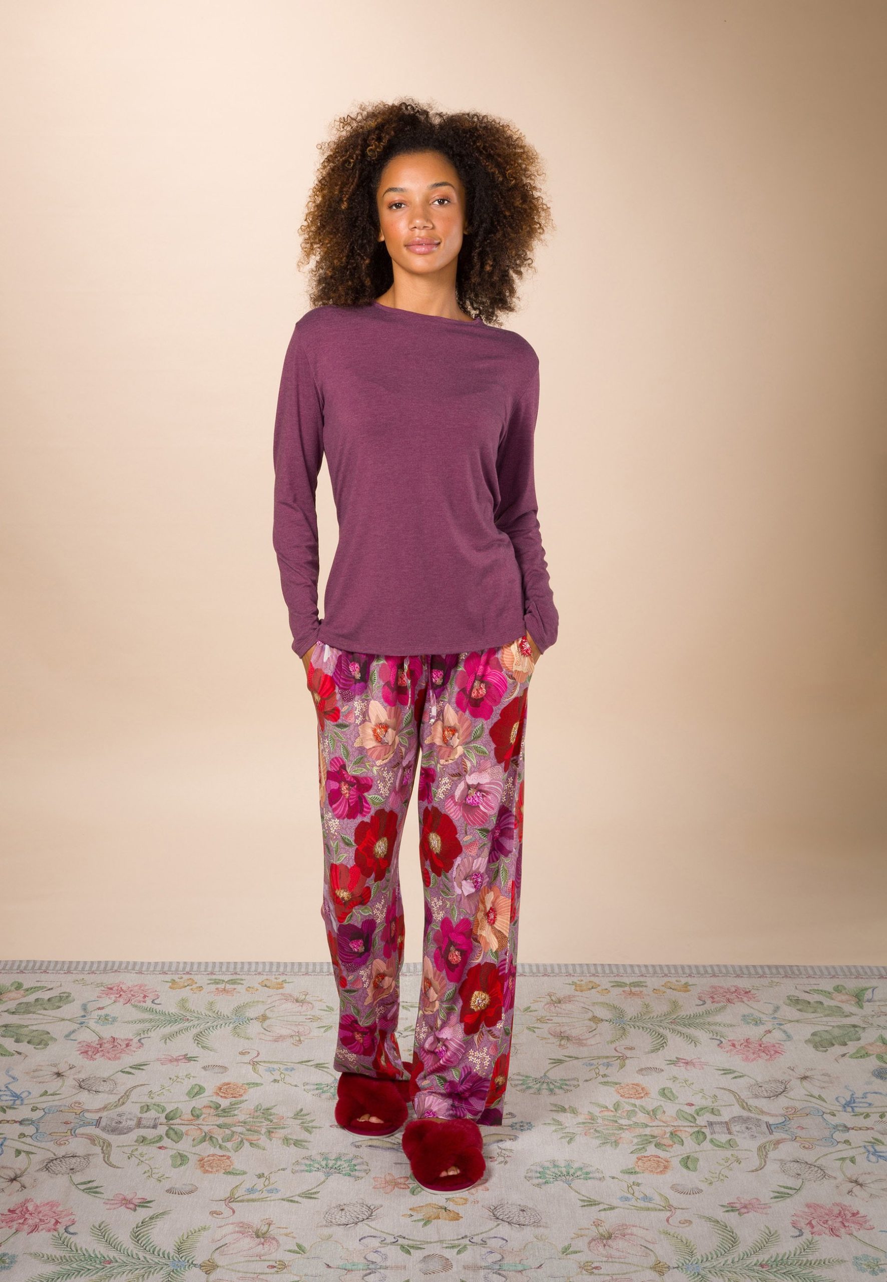 pyjama-pip-studio-867eeh-1.jpg Pip Studio BELIN LONG ROSITA Pyjamabroek purple/paars Zalando.nl - Afbeelding 1