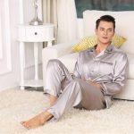 SDCVRE Pyjama set Heren Vlek Zijden Pyjama Set Pyjama Heren Nachtkleding Moderne Stijl Zijden Nachthemd Thuis Mannelijk Satijn Zacht Gezellig Voor Slapen, 010, XXL 75,85KG : Amazon.nl: Kleding, schoenen & sieraden