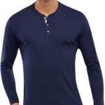 Schiesser Heren Pyjama Shirt lange mouw met knoopjes 100% Katoen | bol
