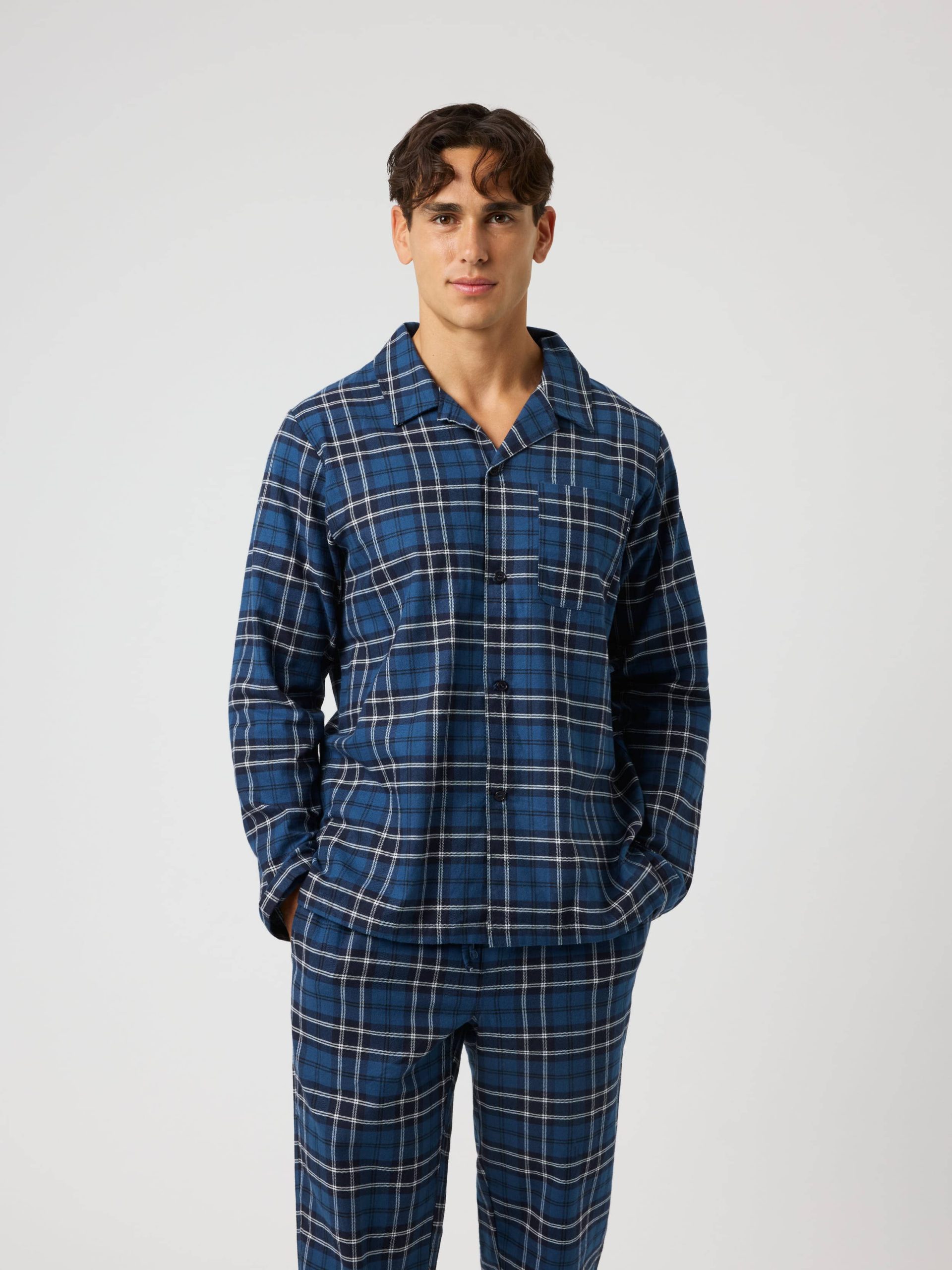 pyjama-shirt-heren-379lhu-1.jpg Core Flannel Pyjama Shirt Heren Forest Tartan 4 | Björn Borg - Afbeelding 1
