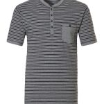 Pastunette for Men Mix & Match, katoenen, heren pyjama top met korte mouwen