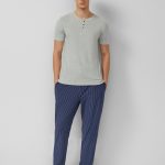 s.Oliver Pyjama shirt met knoopsluiting Grijs