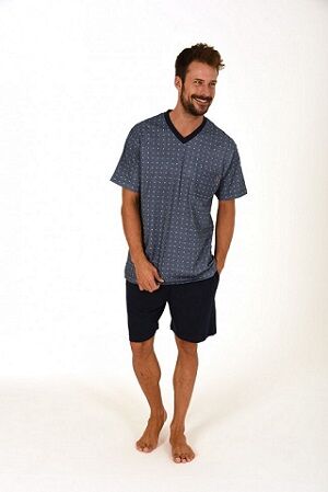 pyjama-shirt-heren-630kel-1.jpg Pyjama shirt heren | Van Gemert Ondermode - Afbeelding 1