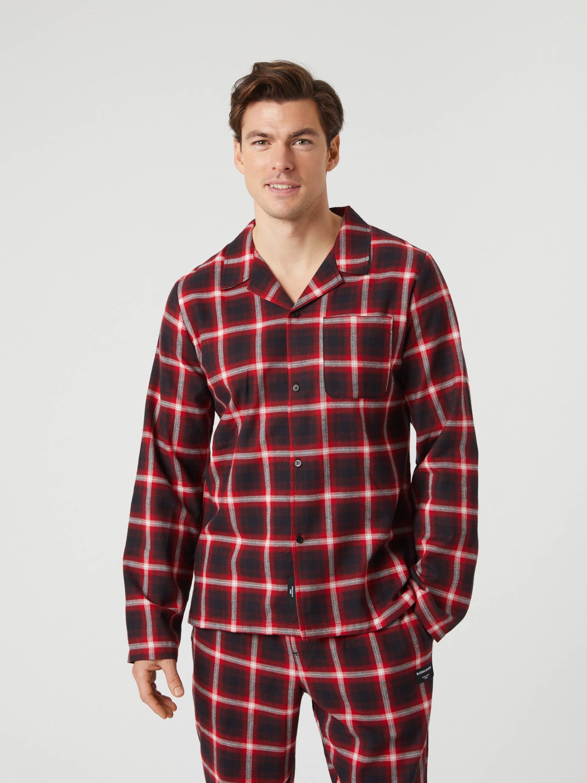 pyjama-shirt-heren-650agq-1.jpg Core Flannel Pyjama Shirt - Afbeelding 1
