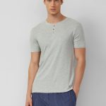 s.Oliver Pyjama shirt met knoopsluiting Grijs
